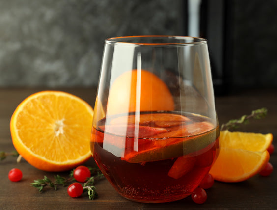 Spiced Bourbon Wine Smash
