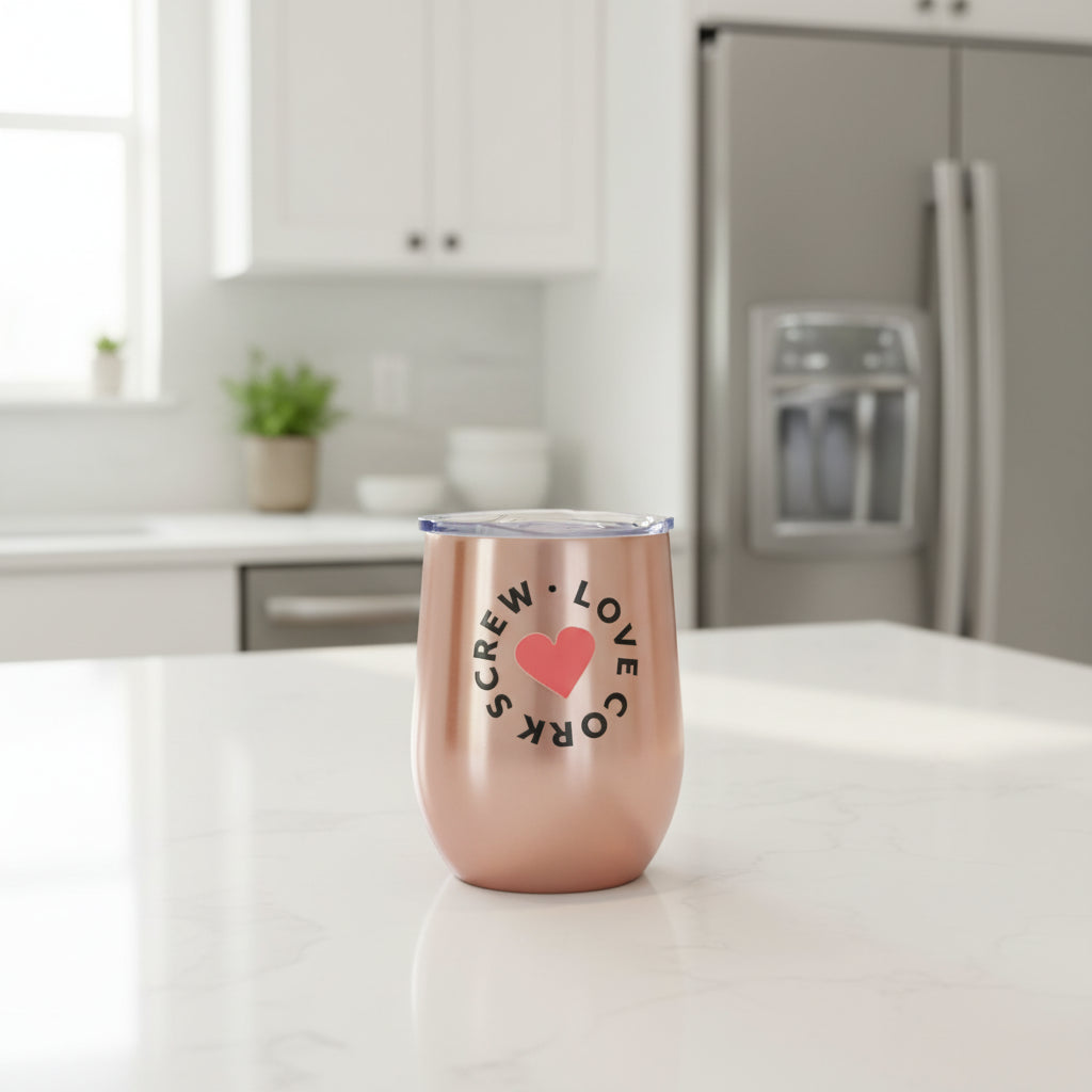 Love Cork Screw Tumbler