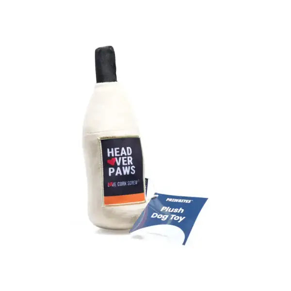Wine Bottle Pup Toy "Head Over Paws"
